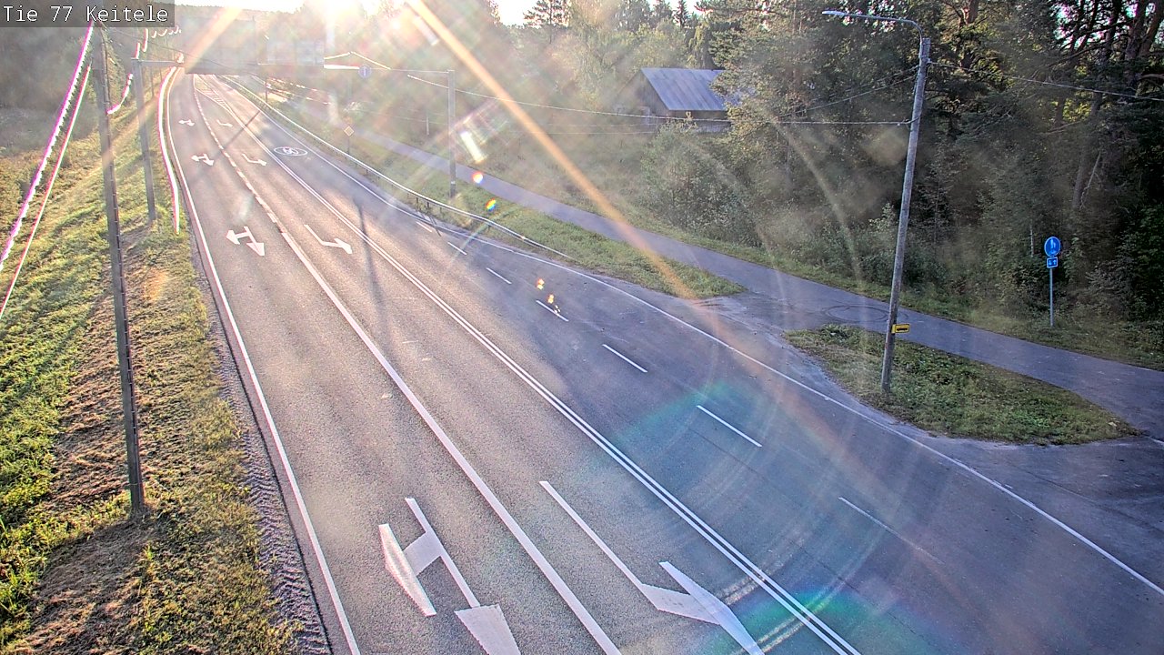 Weather Camera Image Road 77 Keitele, Keitele, Pohjois-Savo