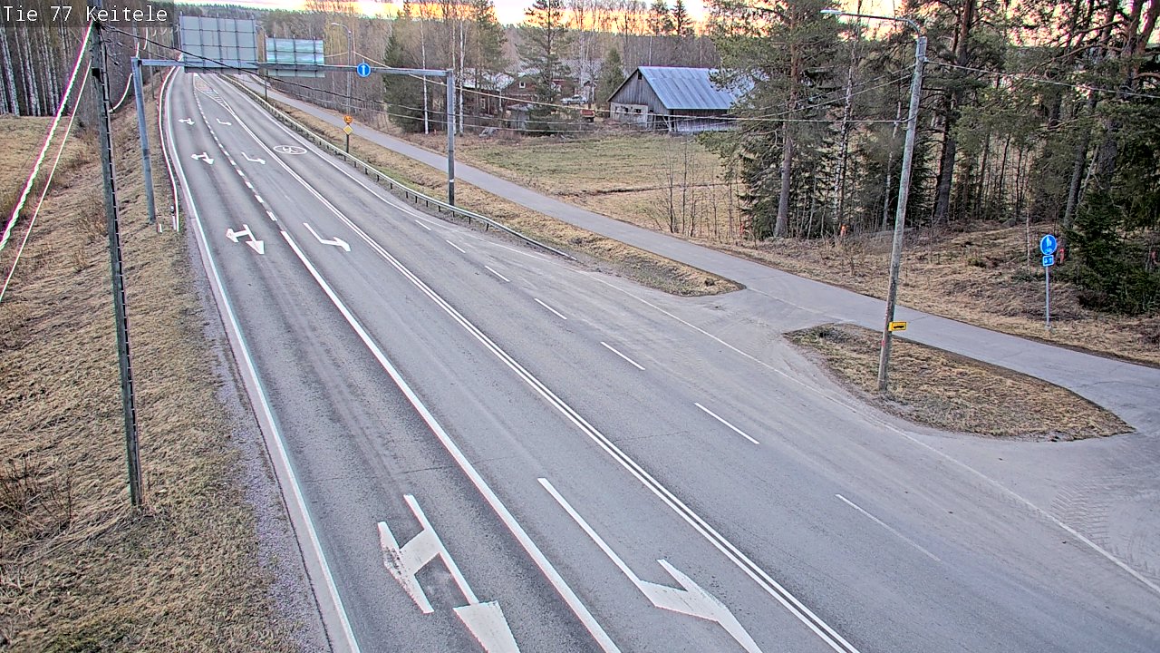 Weather Camera Image Road 77 Keitele, Keitele, Pohjois-Savo