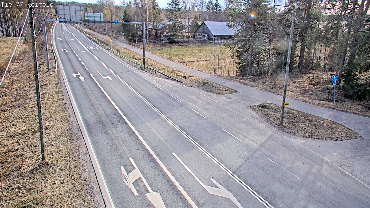 Weather Camera Image Road 77 Keitele, Keitele, Pohjois-Savo