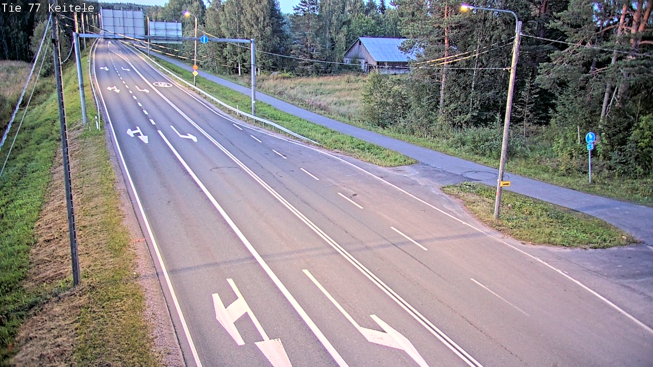 Weather Camera Image Road 77 Keitele, Keitele, Pohjois-Savo