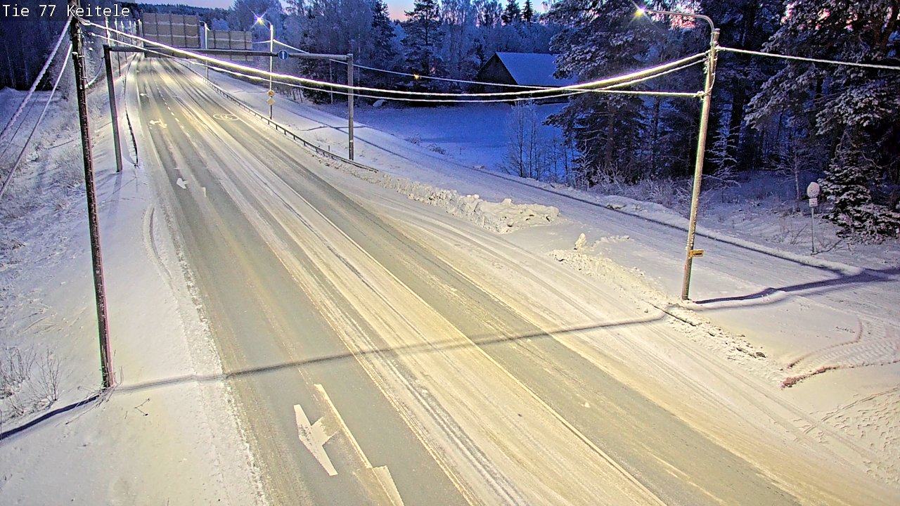 Weather Camera Image Road 77 Keitele, Keitele, Pohjois-Savo