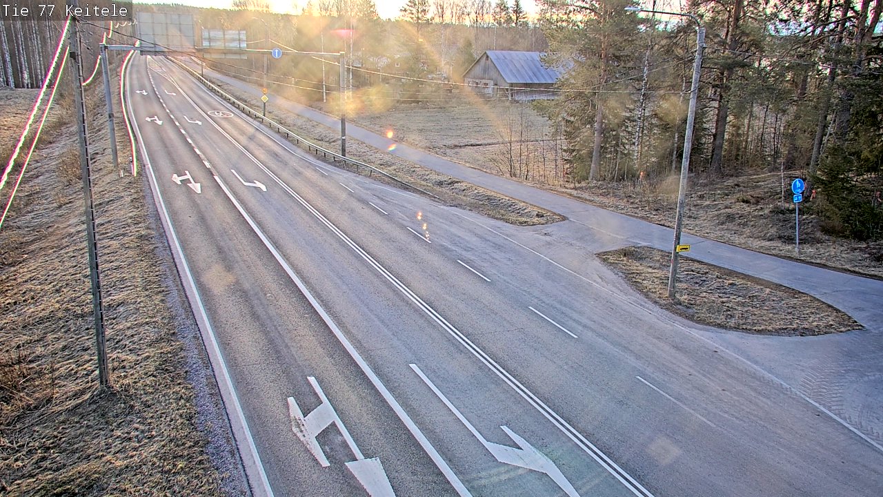 Weather Camera Image Väg 77 Keitele, Keitele, Pohjois-Savo