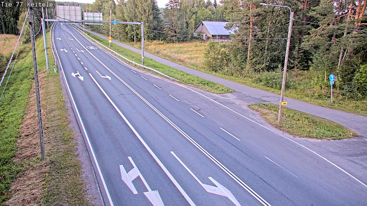 Weather Camera Image Road 77 Keitele, Keitele, Pohjois-Savo