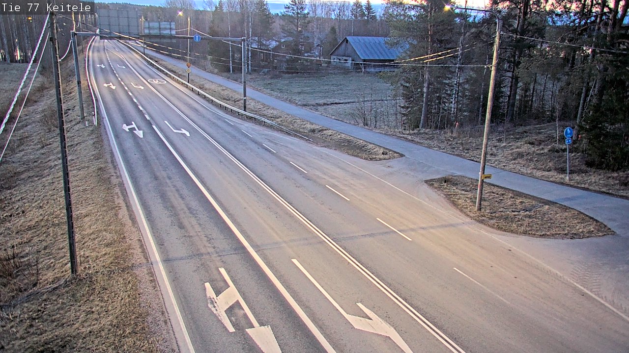 Weather Camera Image Väg 77 Keitele, Keitele, Pohjois-Savo