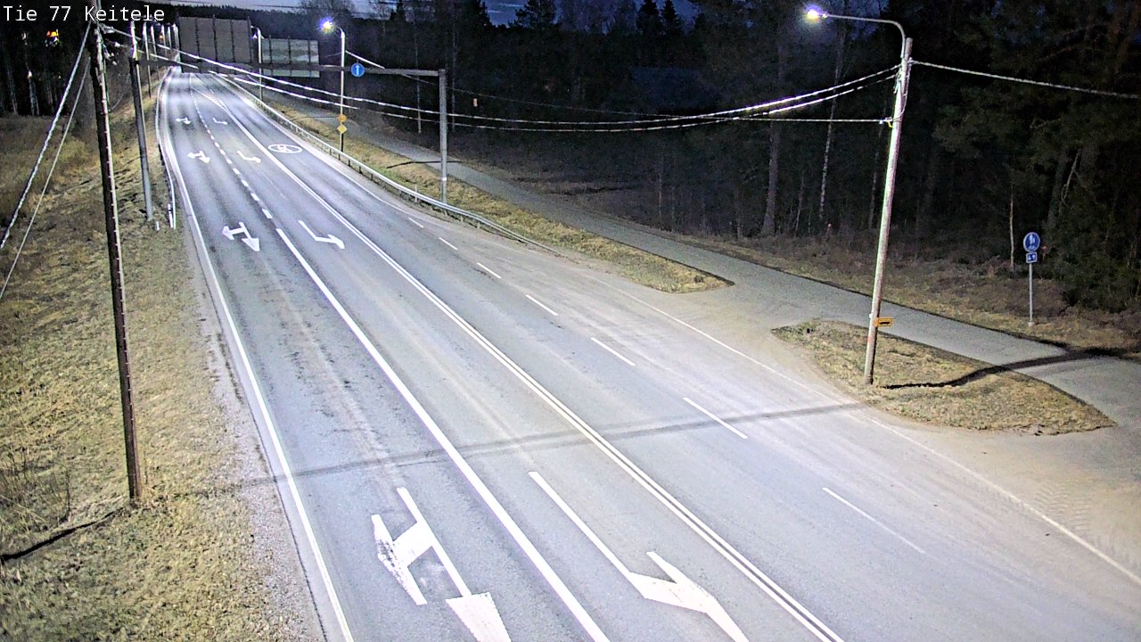 Weather Camera Image Road 77 Keitele, Keitele, Pohjois-Savo