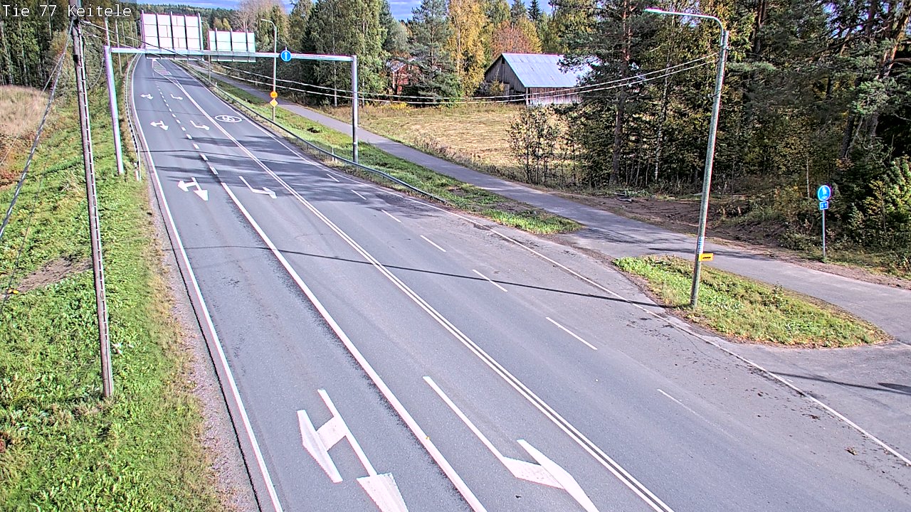Weather Camera Image Road 77 Keitele, Keitele, Pohjois-Savo