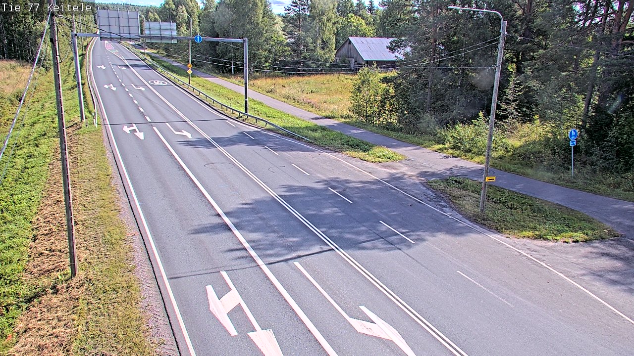 Weather Camera Image Road 77 Keitele, Keitele, Pohjois-Savo