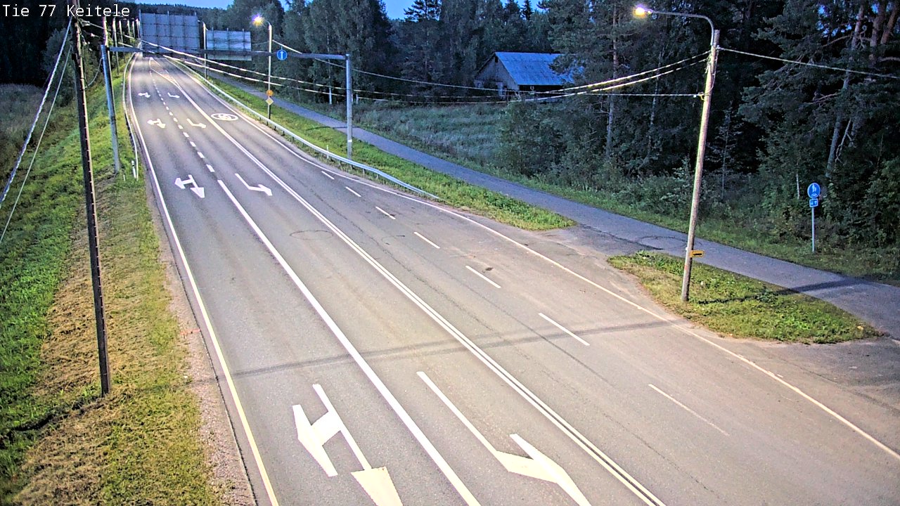 Weather Camera Image Road 77 Keitele, Keitele, Pohjois-Savo