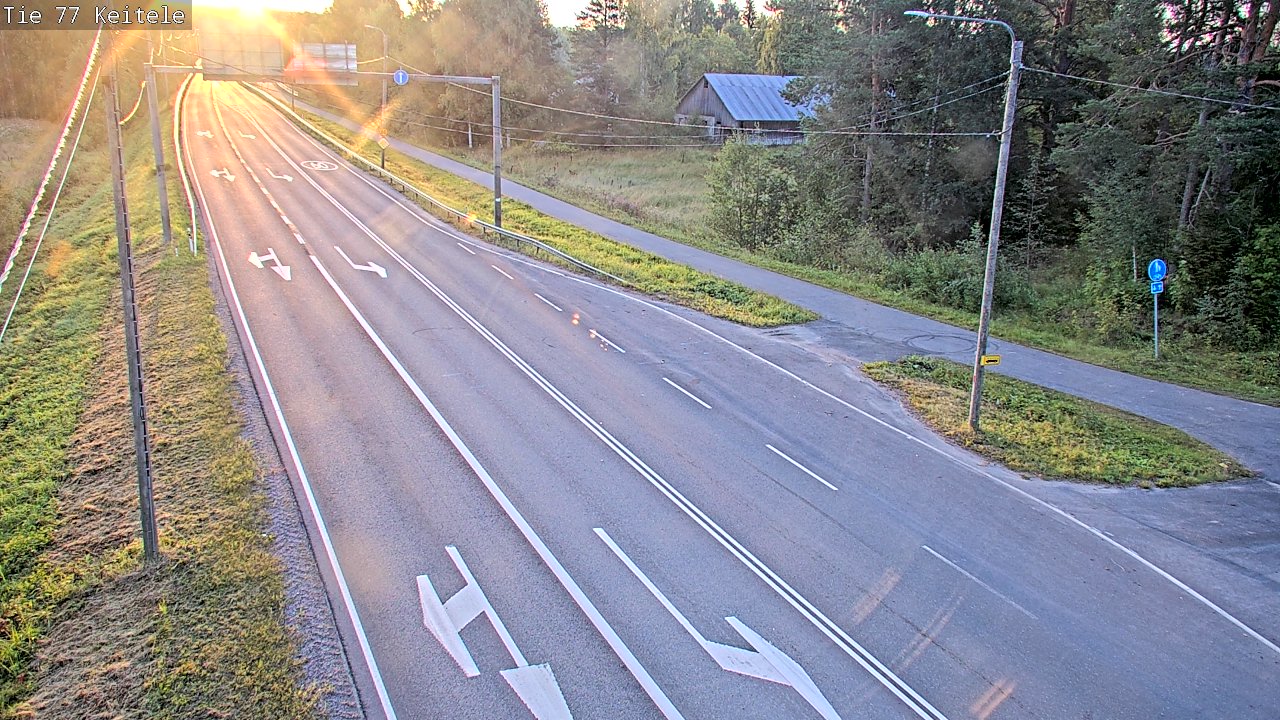 Weather Camera Image Road 77 Keitele, Keitele, Pohjois-Savo