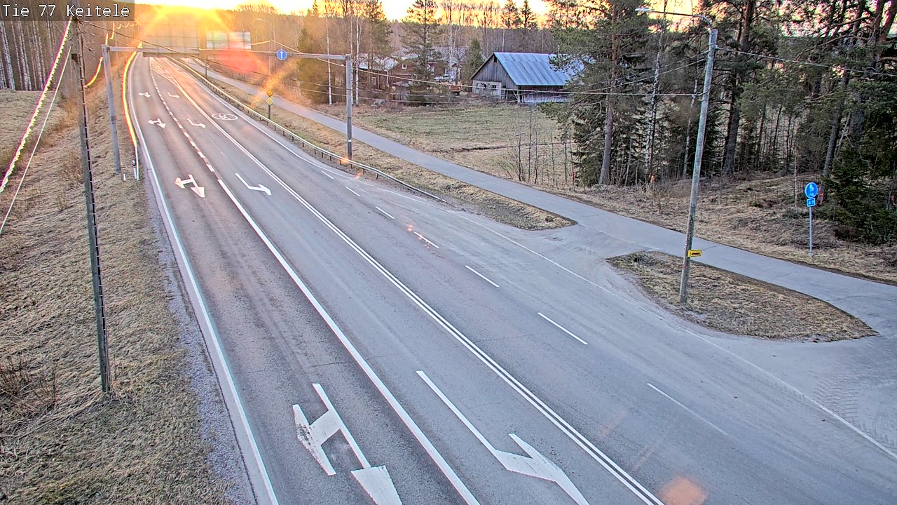 Weather Camera Image Road 77 Keitele, Keitele, Pohjois-Savo