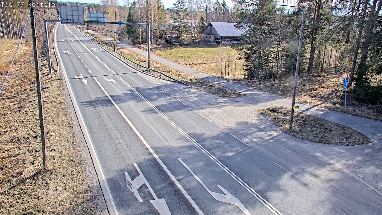 Weather Camera Image Road 77 Keitele, Keitele, Pohjois-Savo