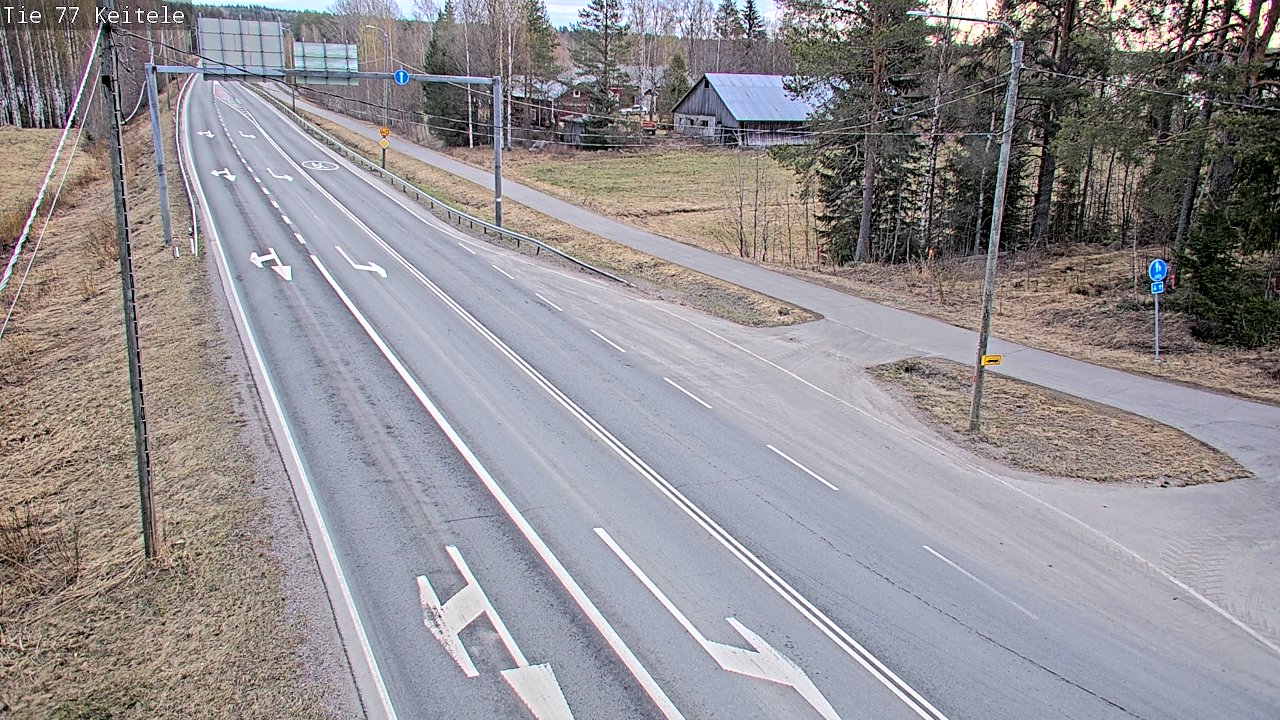 Weather Camera Image Road 77 Keitele, Keitele, Pohjois-Savo