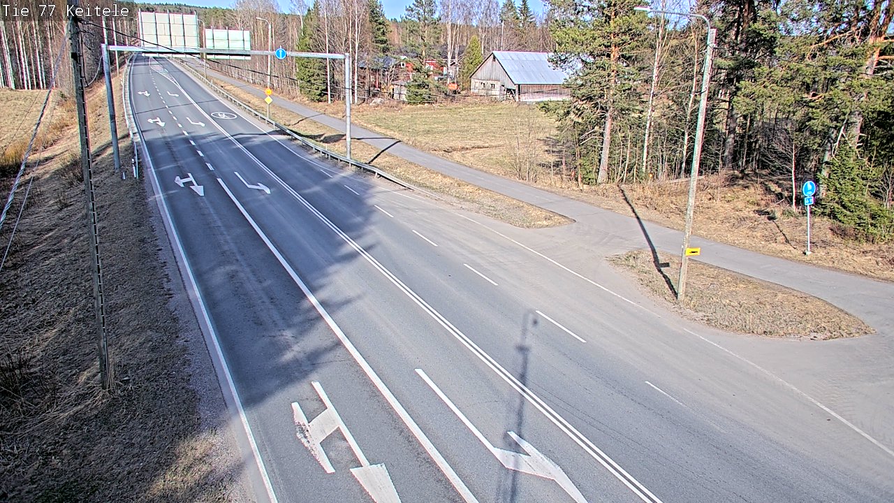 Weather Camera Image Väg 77 Keitele, Keitele, Pohjois-Savo
