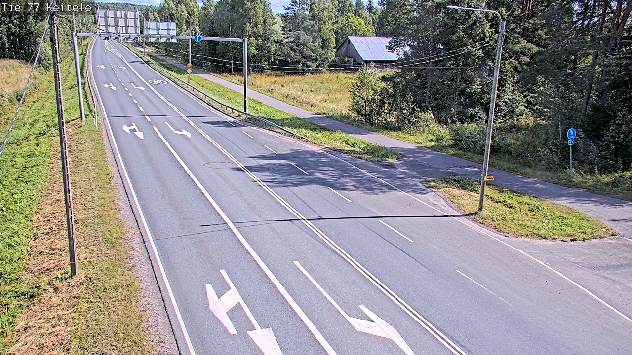 Weather Camera Image Road 77 Keitele, Keitele, Pohjois-Savo