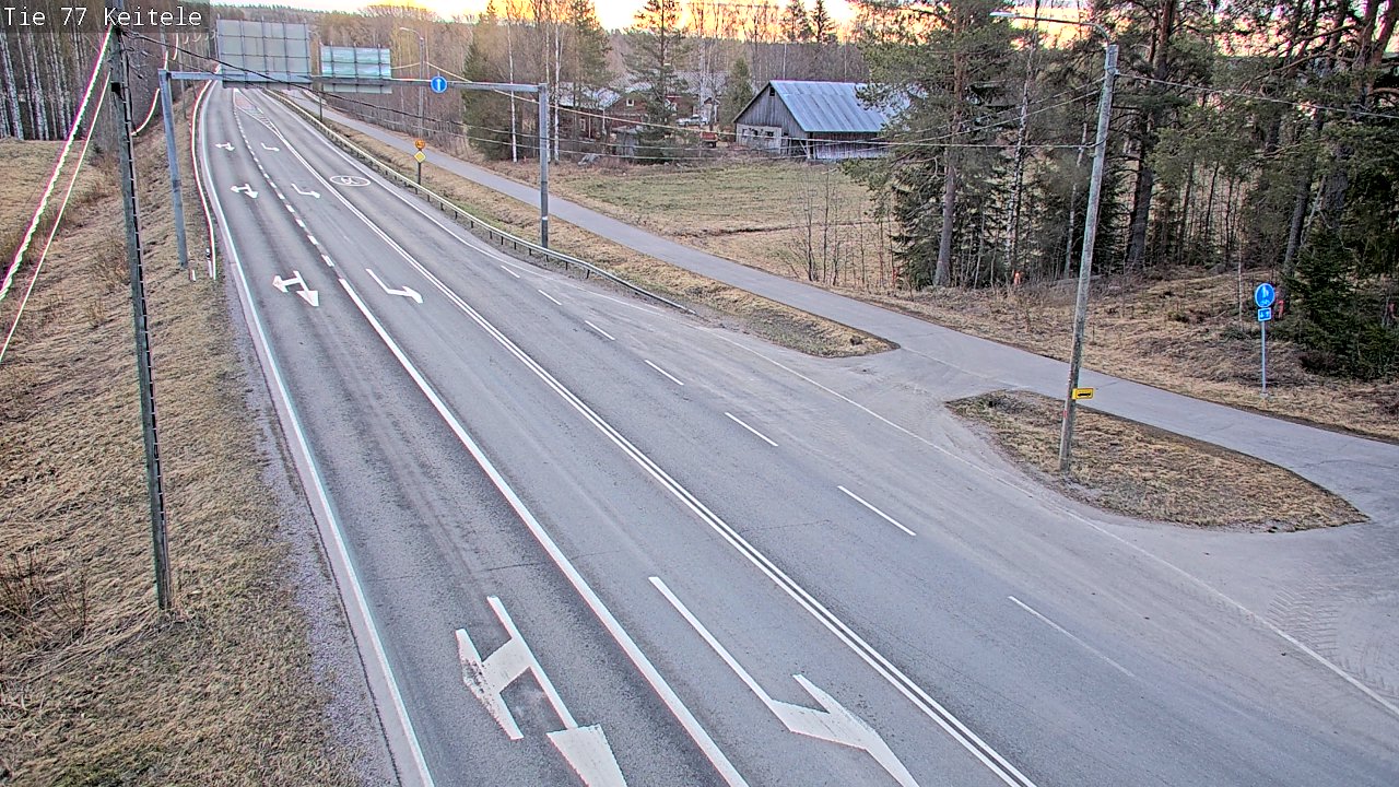 Weather Camera Image Road 77 Keitele, Keitele, Pohjois-Savo
