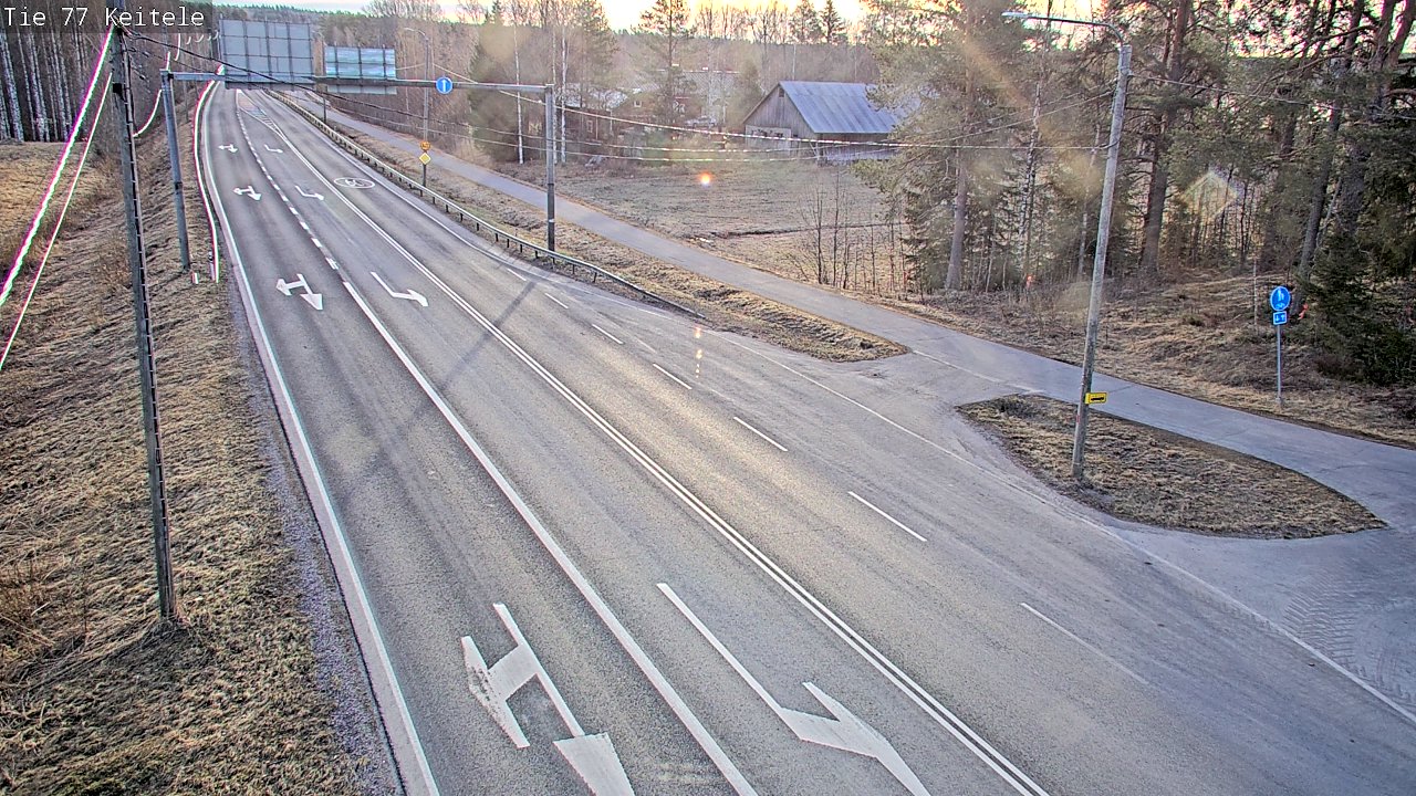 Weather Camera Image Väg 77 Keitele, Keitele, Pohjois-Savo