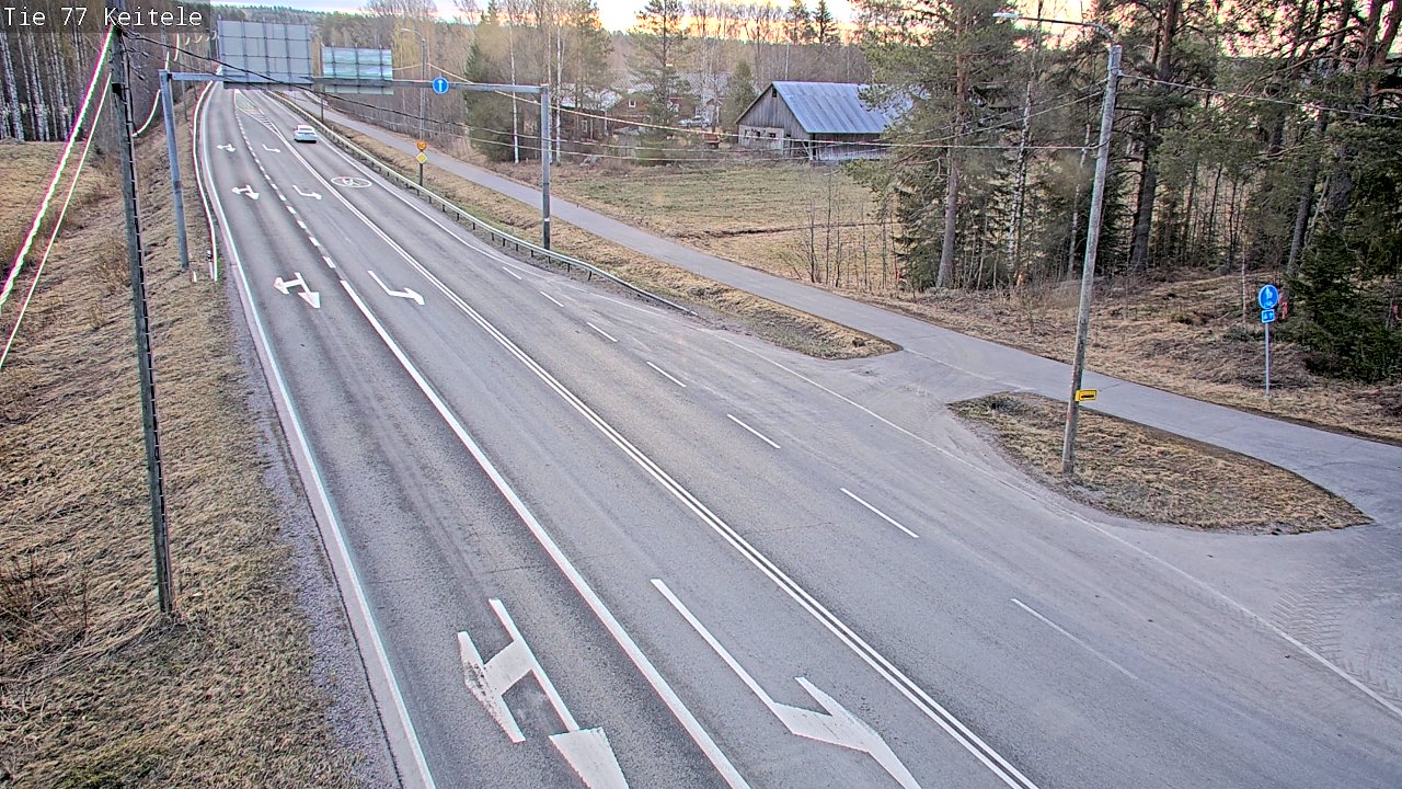 Weather Camera Image Road 77 Keitele, Keitele, Pohjois-Savo