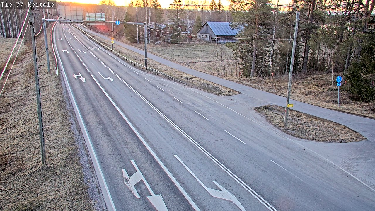 Weather Camera Image Väg 77 Keitele, Keitele, Pohjois-Savo