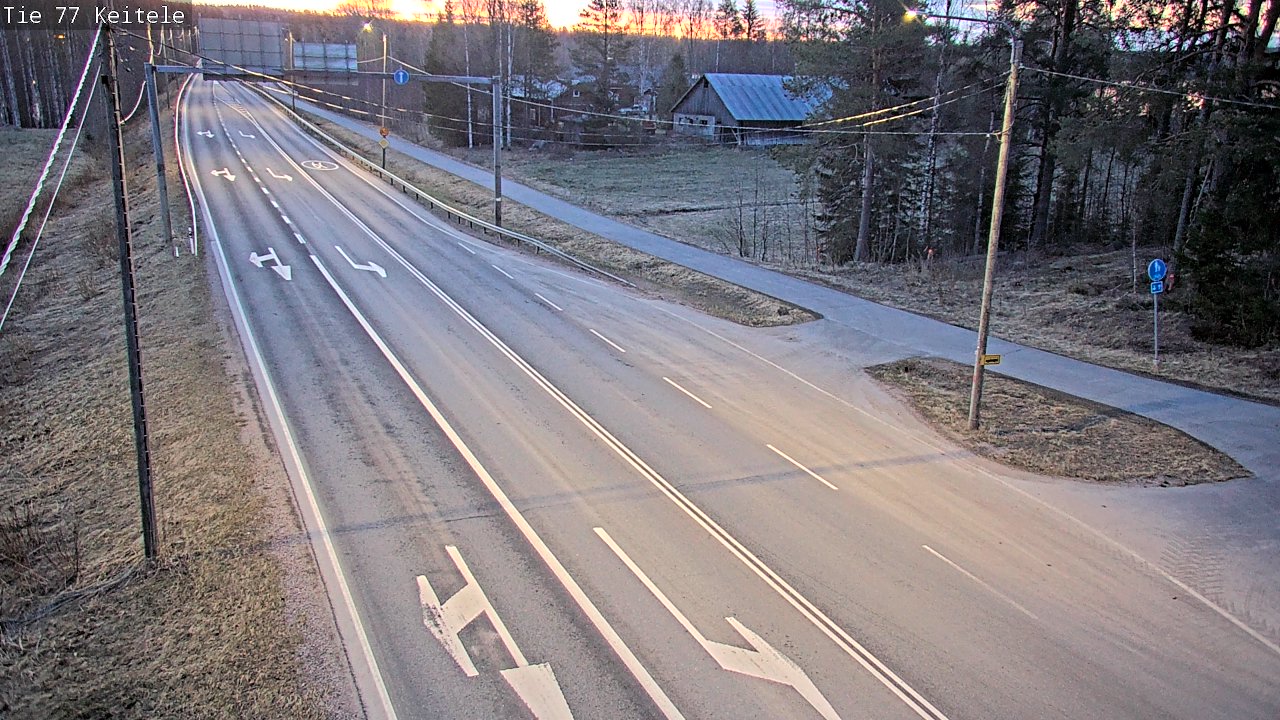 Weather Camera Image Road 77 Keitele, Keitele, Pohjois-Savo