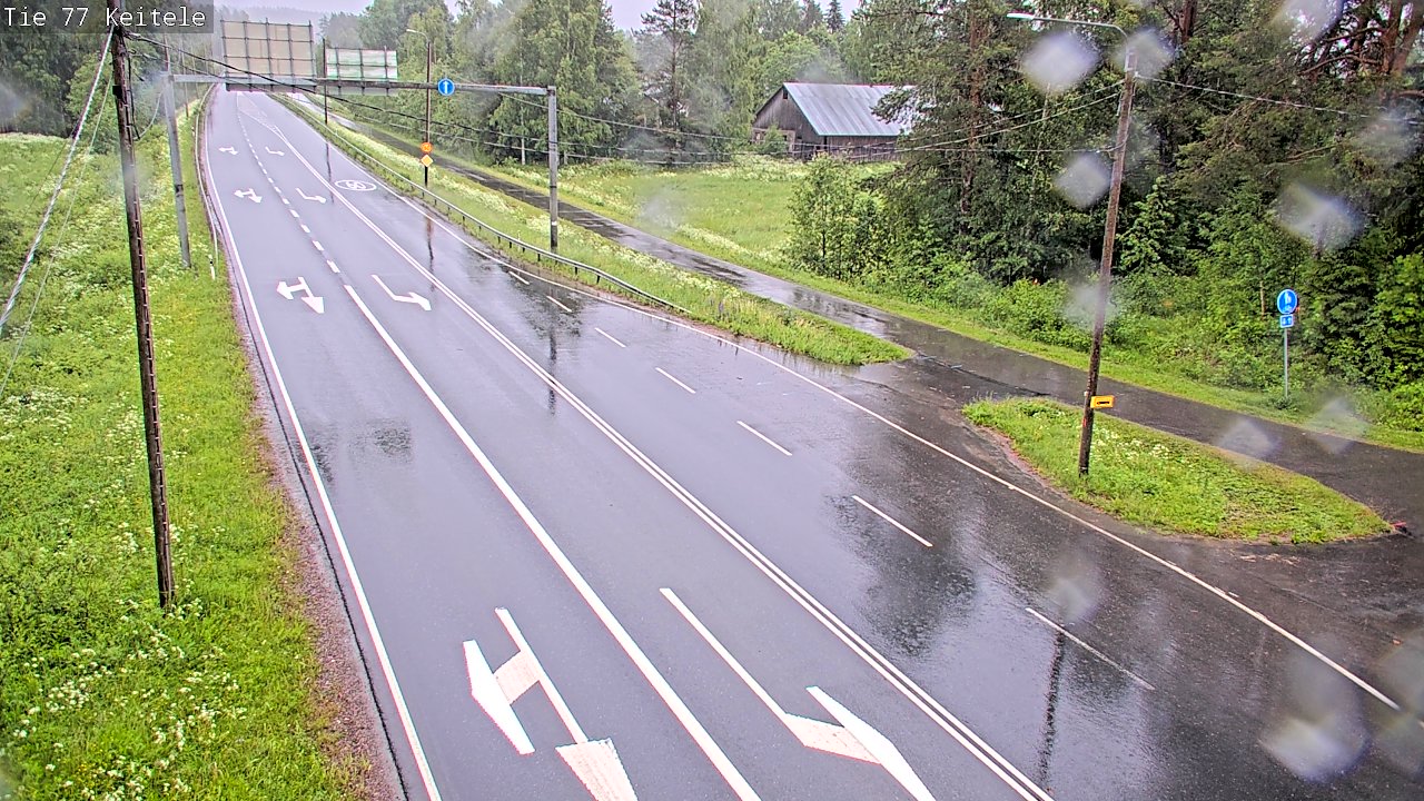 Weather Camera Image Road 77 Keitele, Keitele, Pohjois-Savo