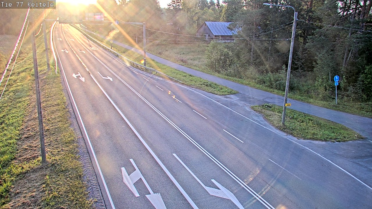 Weather Camera Image Road 77 Keitele, Keitele, Pohjois-Savo