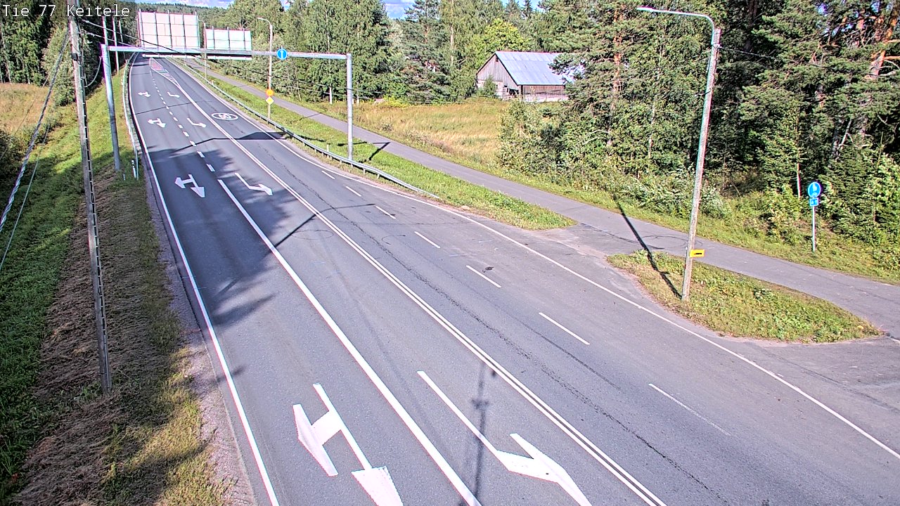 Weather Camera Image Road 77 Keitele, Keitele, Pohjois-Savo