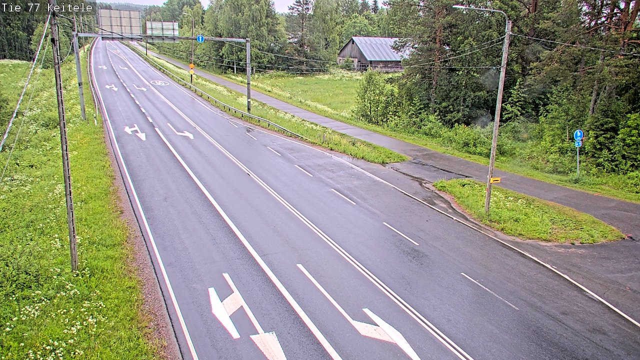 Weather Camera Image Road 77 Keitele, Keitele, Pohjois-Savo