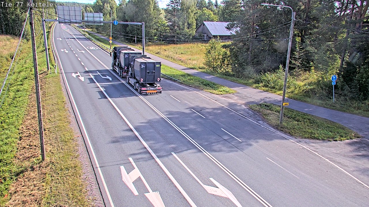Weather Camera Image Road 77 Keitele, Keitele, Pohjois-Savo