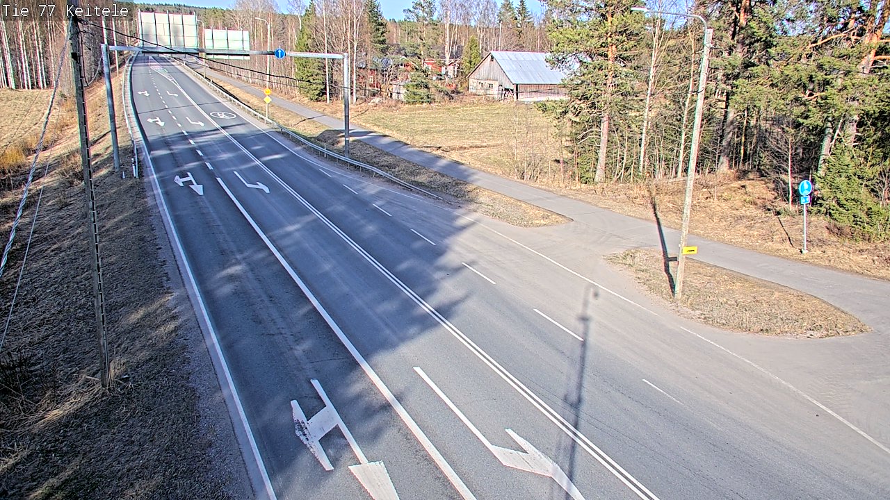 Weather Camera Image Väg 77 Keitele, Keitele, Pohjois-Savo