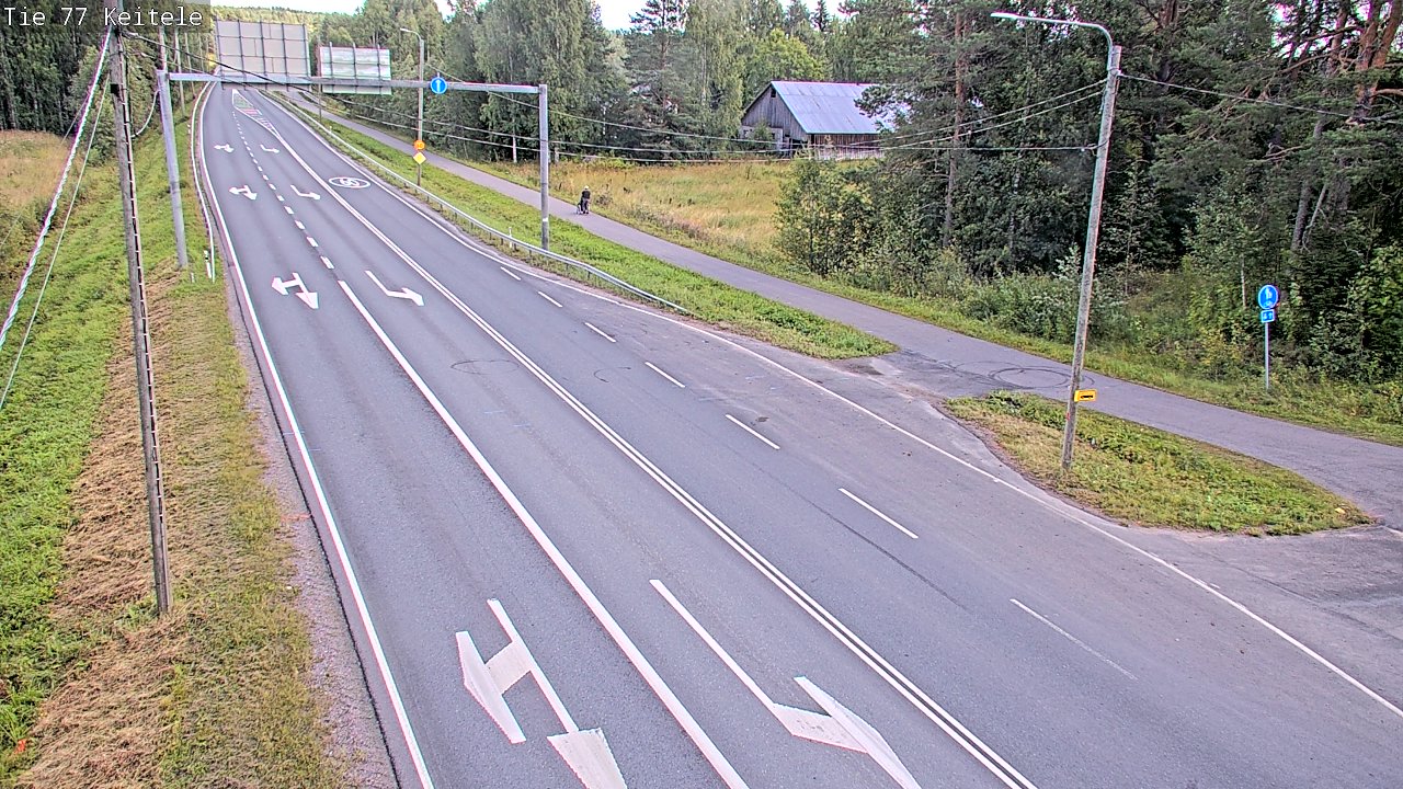 Weather Camera Image Road 77 Keitele, Keitele, Pohjois-Savo