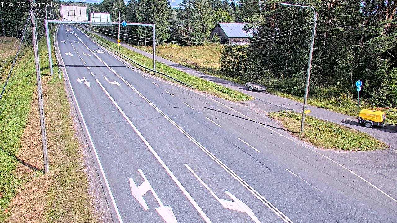 Weather Camera Image Road 77 Keitele, Keitele, Pohjois-Savo