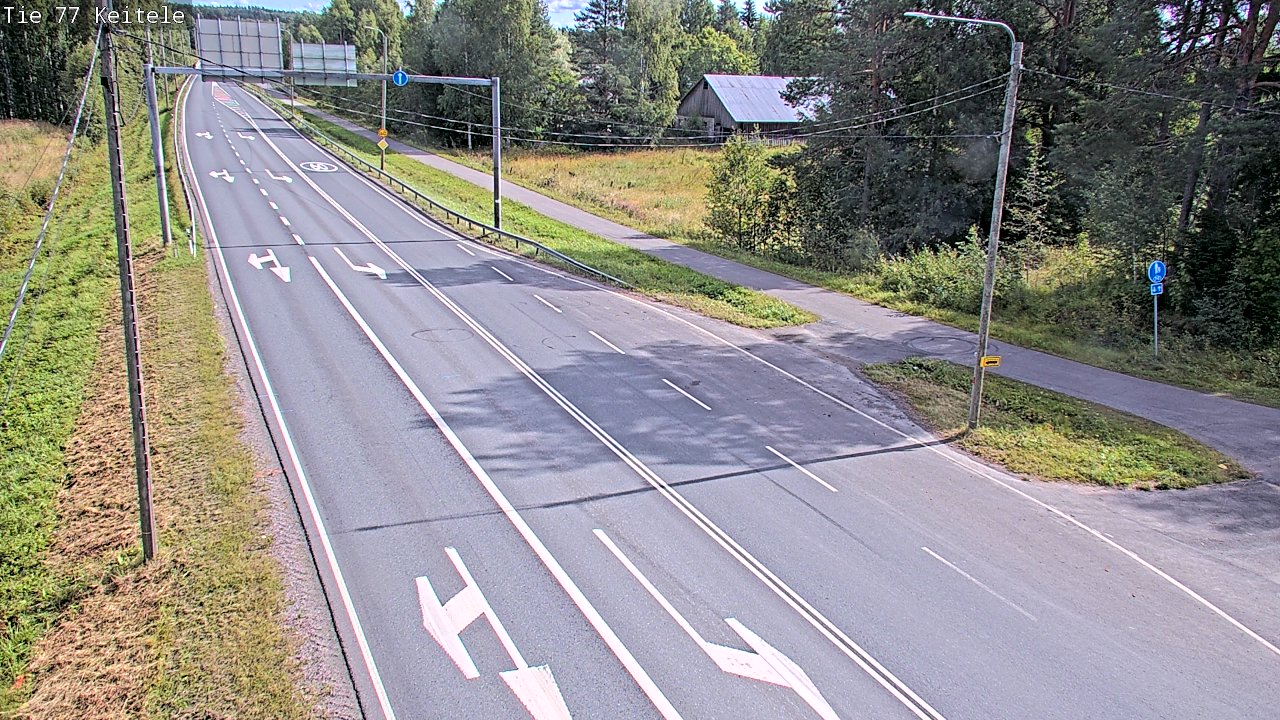 Weather Camera Image Road 77 Keitele, Keitele, Pohjois-Savo