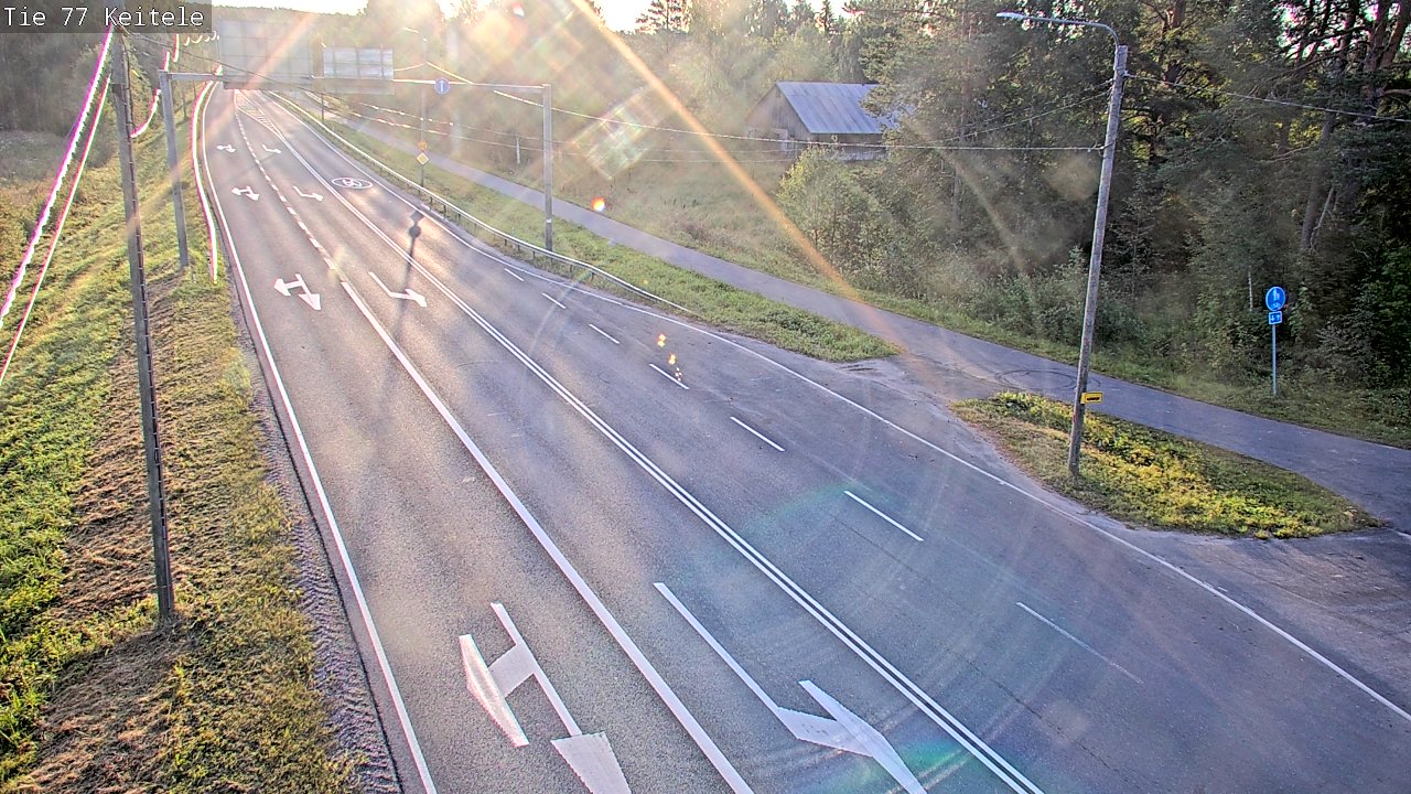 Weather Camera Image Road 77 Keitele, Keitele, Pohjois-Savo