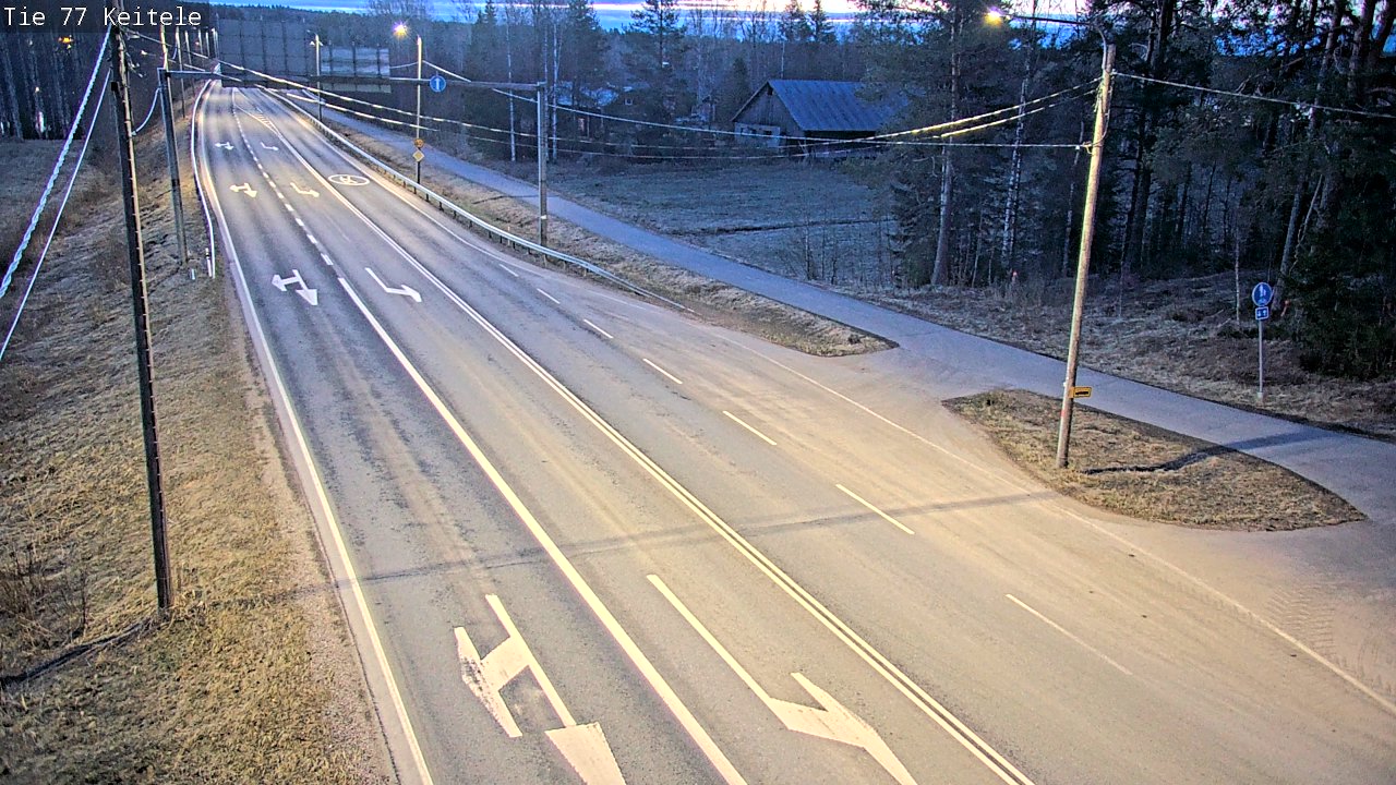 Weather Camera Image Väg 77 Keitele, Keitele, Pohjois-Savo