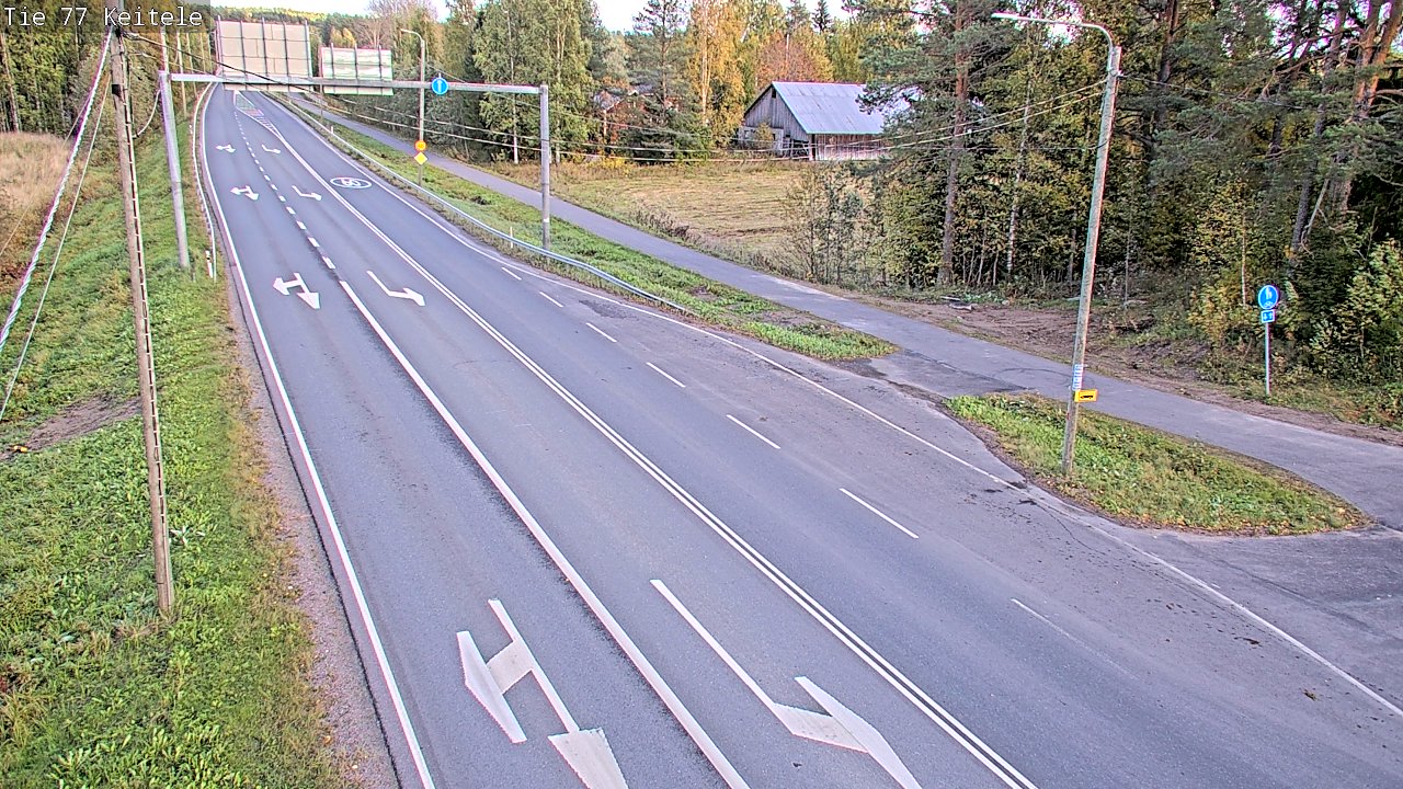 Weather Camera Image Road 77 Keitele, Keitele, Pohjois-Savo