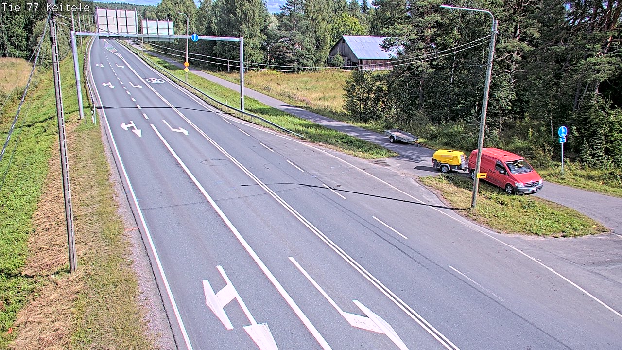 Weather Camera Image Road 77 Keitele, Keitele, Pohjois-Savo