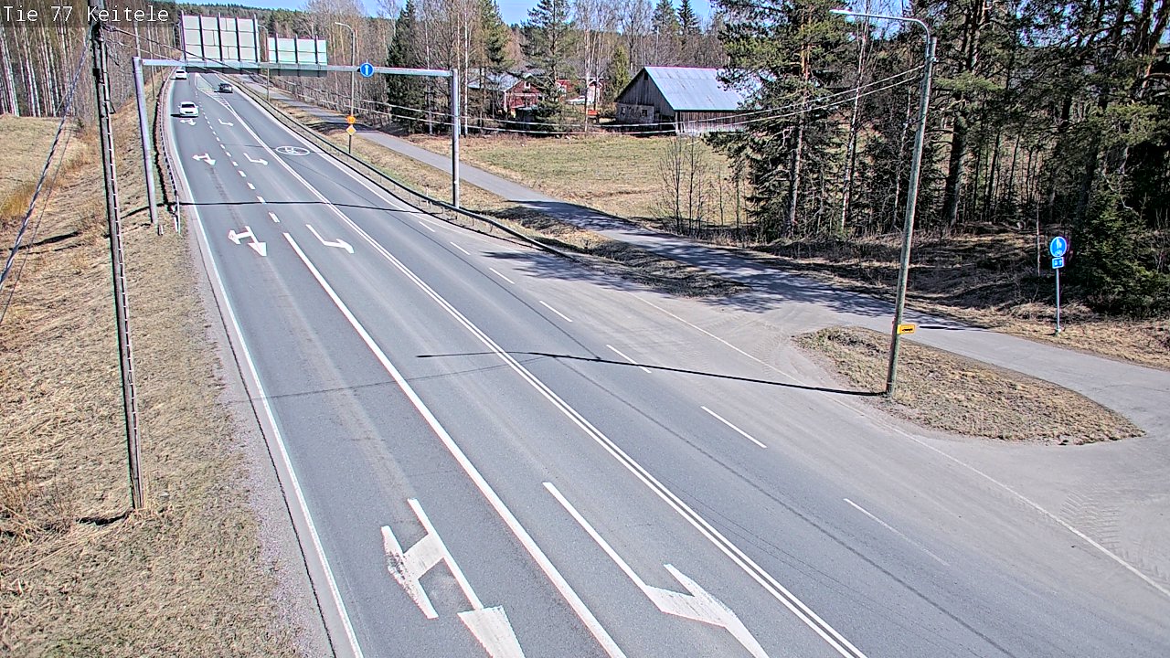 Weather Camera Image Road 77 Keitele, Keitele, Pohjois-Savo