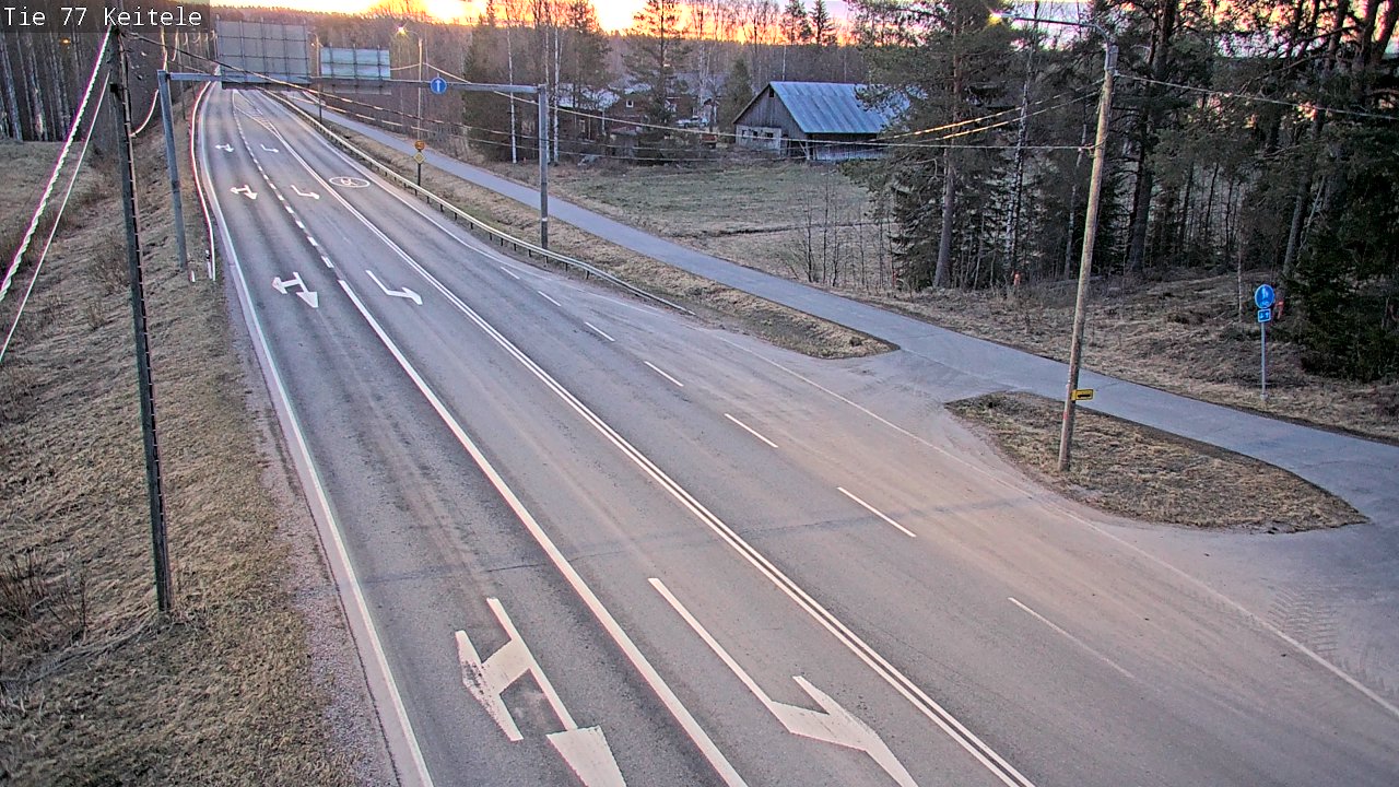Weather Camera Image Road 77 Keitele, Keitele, Pohjois-Savo