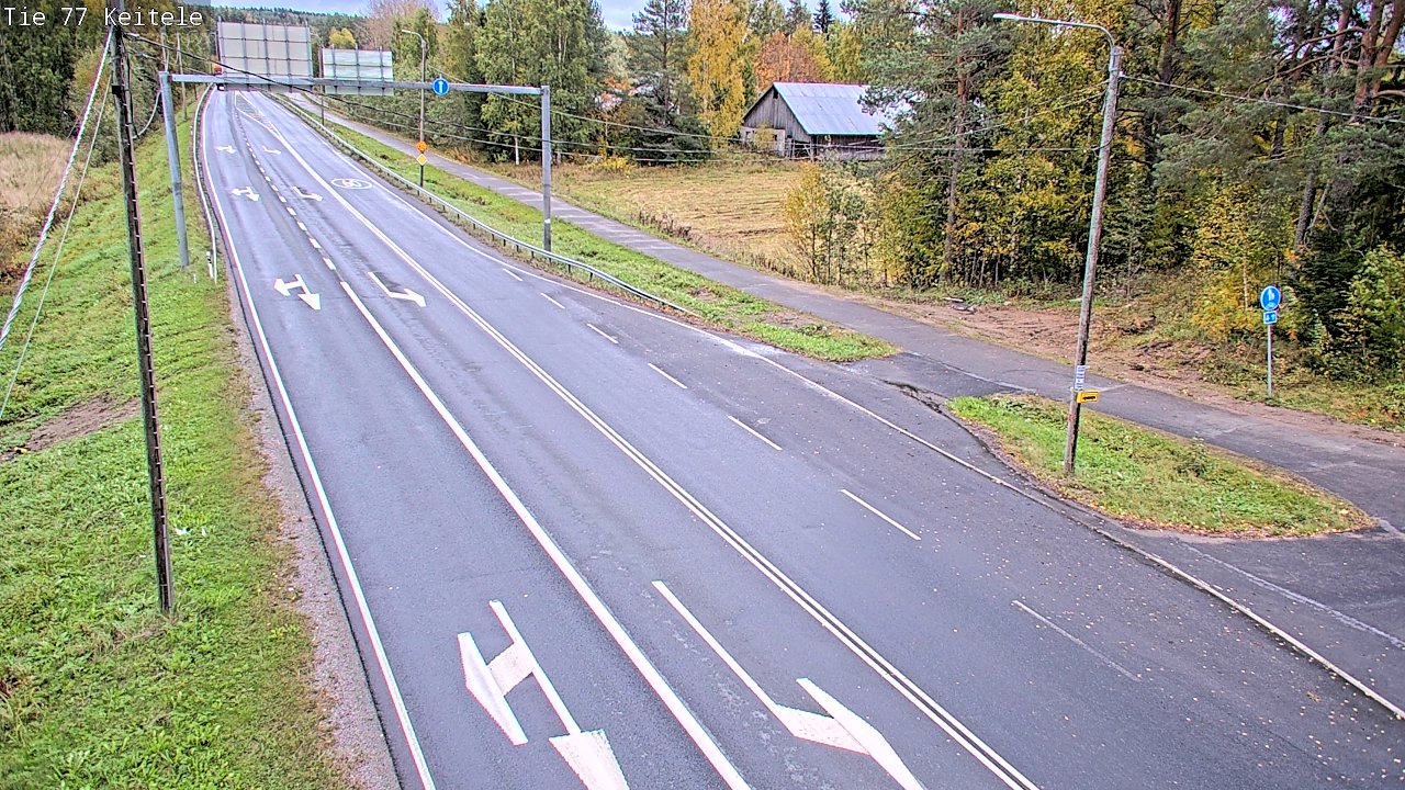 Weather Camera Image Road 77 Keitele, Keitele, Pohjois-Savo