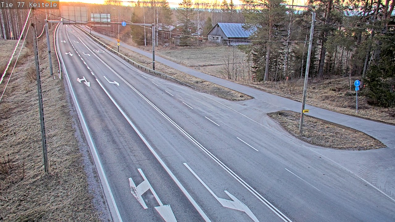 Weather Camera Image Väg 77 Keitele, Keitele, Pohjois-Savo