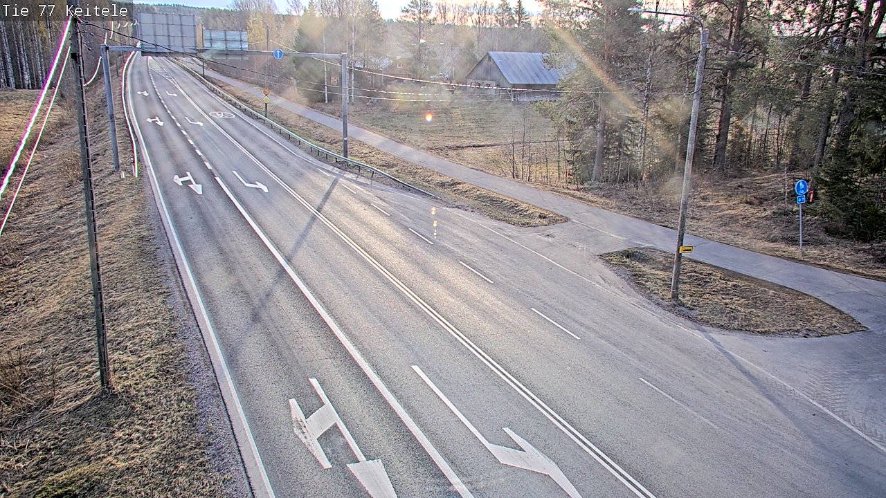 Weather Camera Image Road 77 Keitele, Keitele, Pohjois-Savo