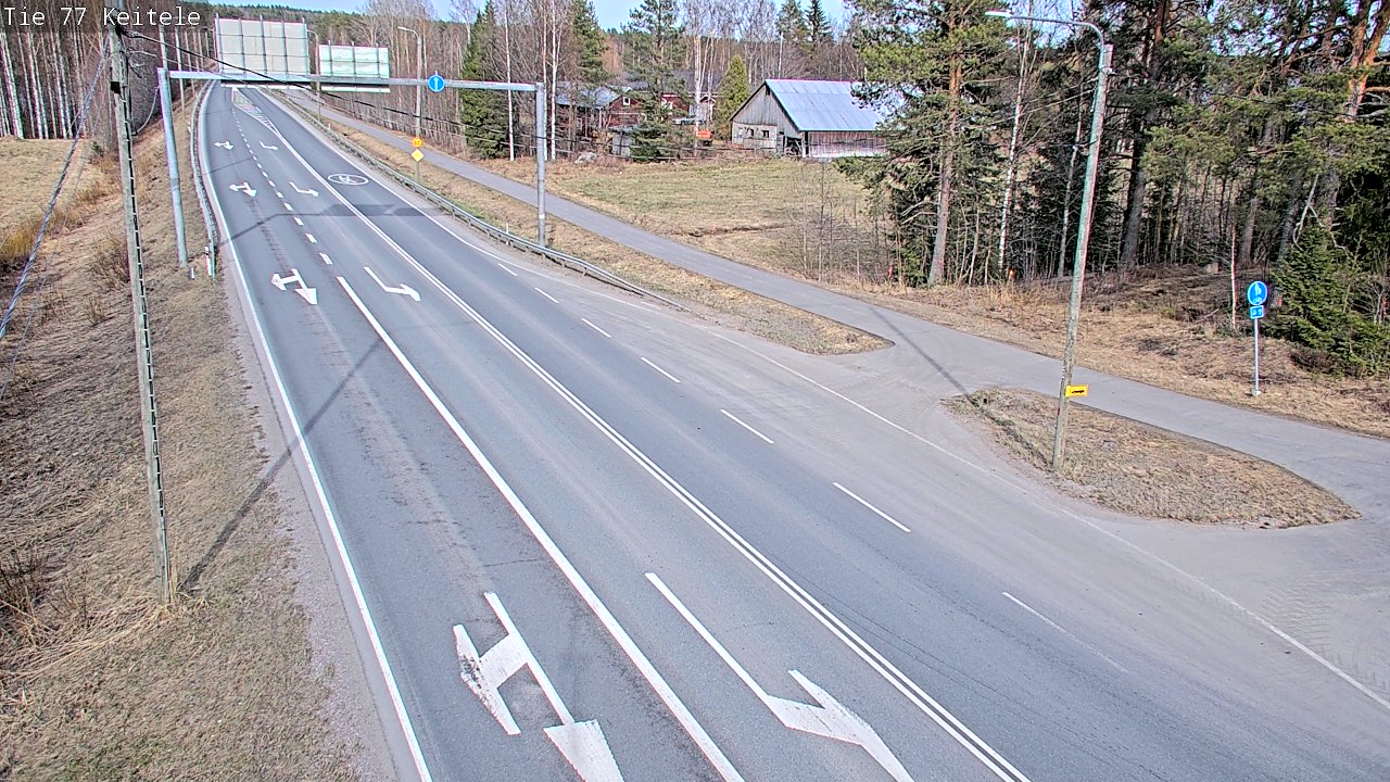 Weather Camera Image Väg 77 Keitele, Keitele, Pohjois-Savo