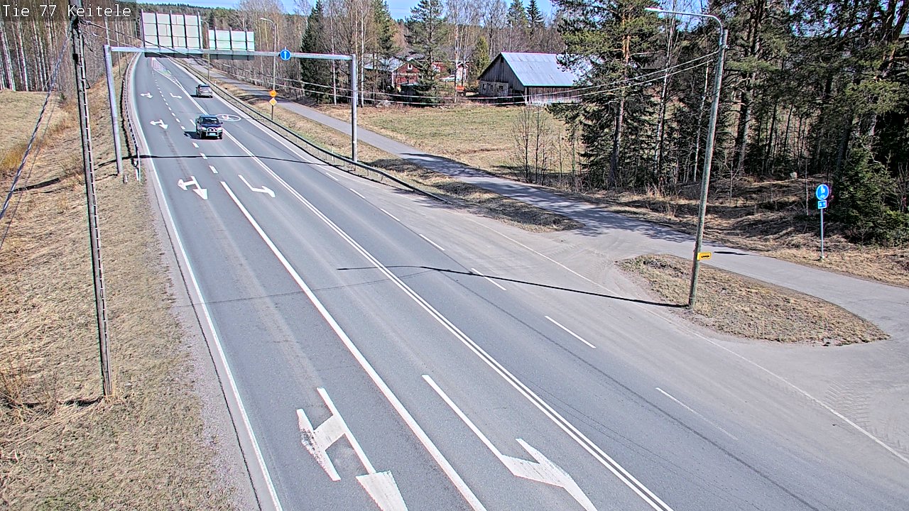 Weather Camera Image Road 77 Keitele, Keitele, Pohjois-Savo
