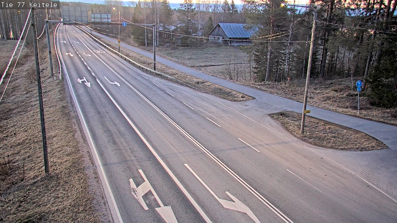 Weather Camera Image Väg 77 Keitele, Keitele, Pohjois-Savo