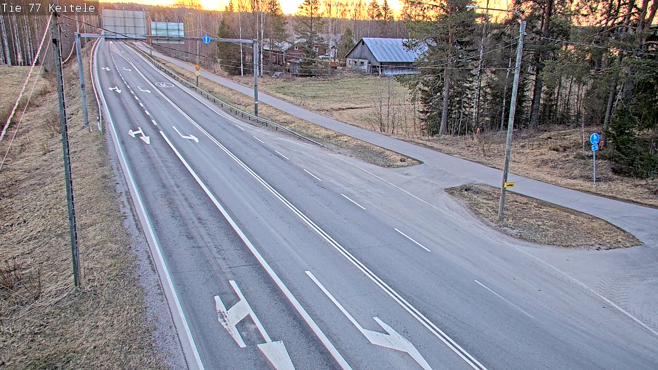 Weather Camera Image Road 77 Keitele, Keitele, Pohjois-Savo