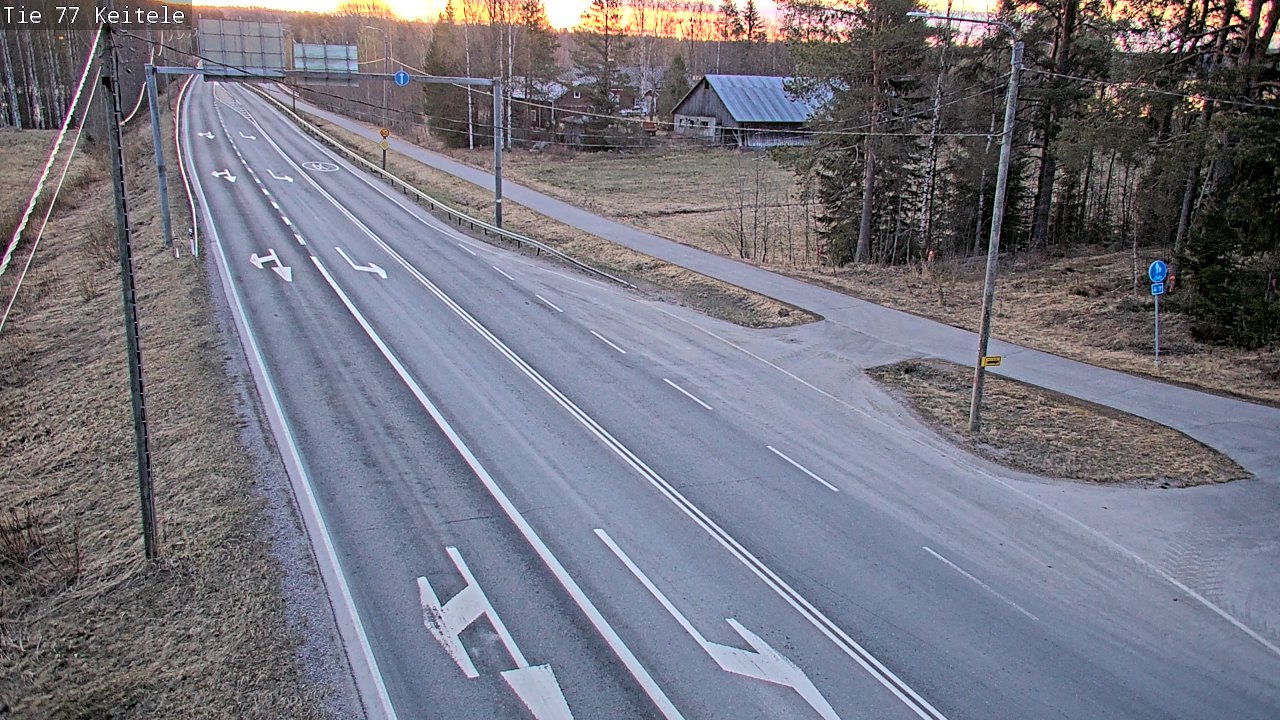 Weather Camera Image Road 77 Keitele, Keitele, Pohjois-Savo