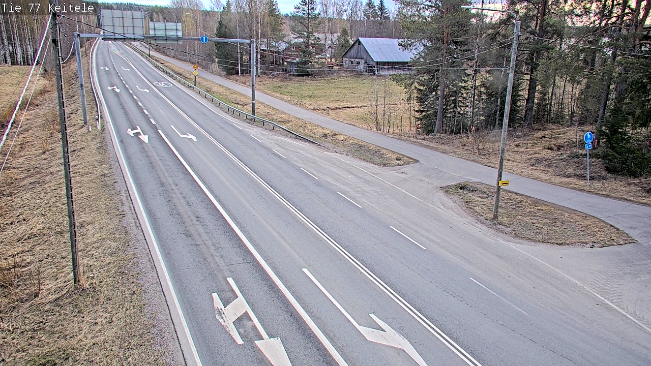 Weather Camera Image Road 77 Keitele, Keitele, Pohjois-Savo