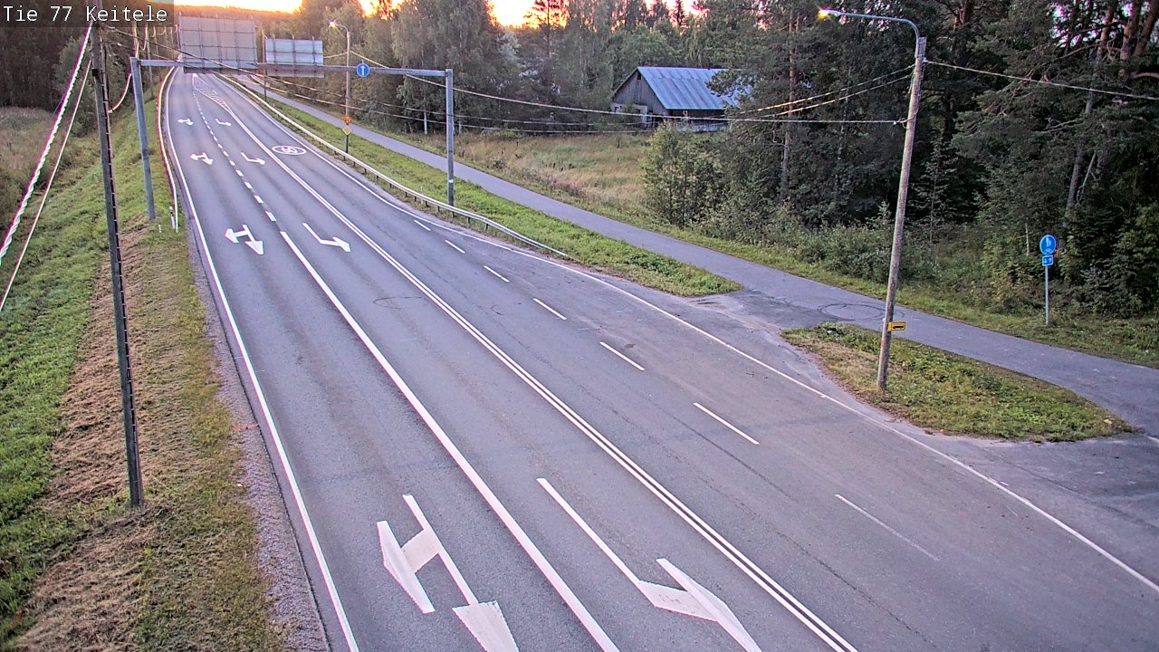 Weather Camera Image Road 77 Keitele, Keitele, Pohjois-Savo