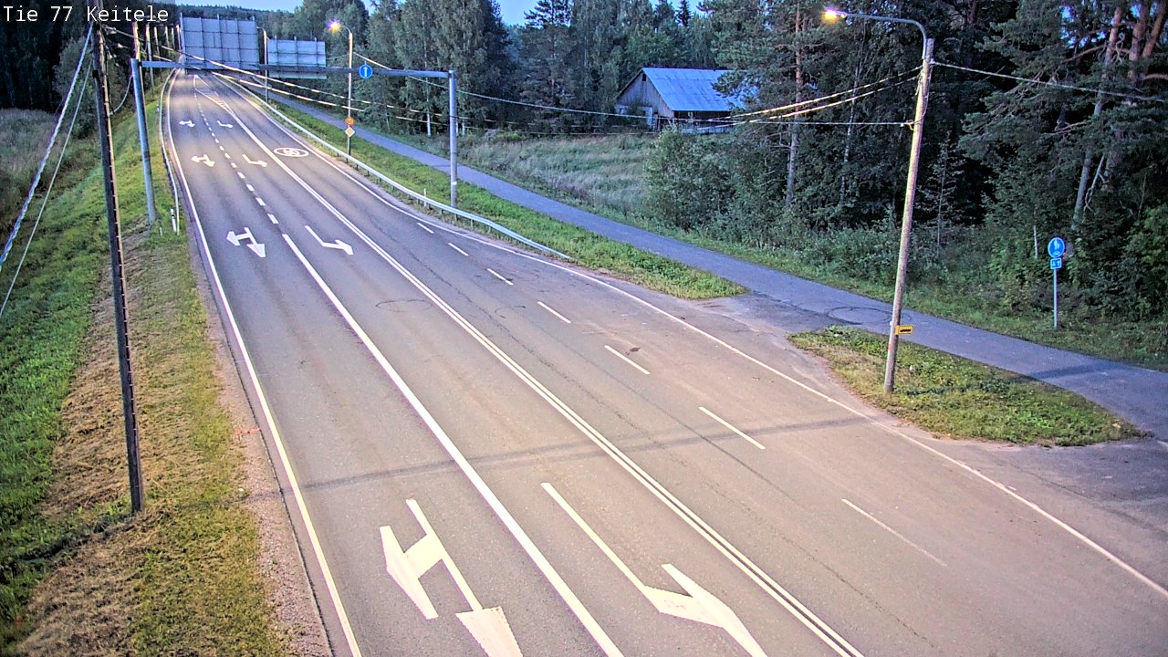 Weather Camera Image Road 77 Keitele, Keitele, Pohjois-Savo