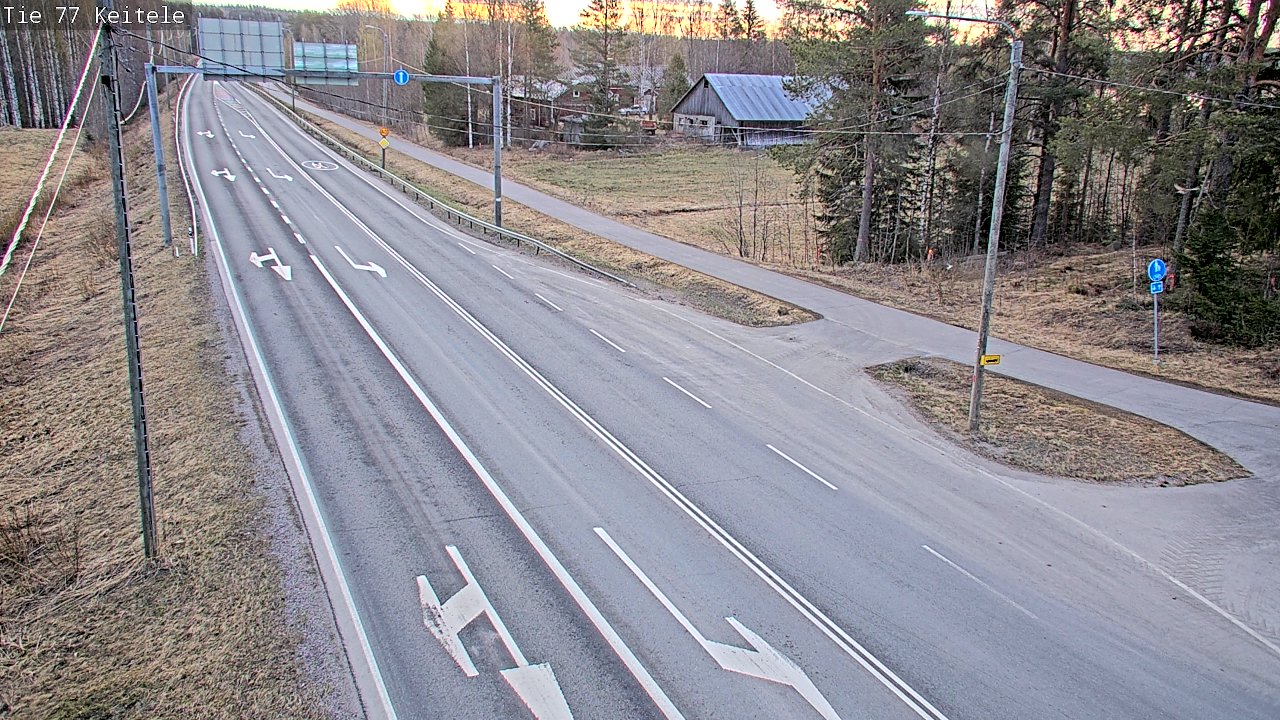 Weather Camera Image Road 77 Keitele, Keitele, Pohjois-Savo